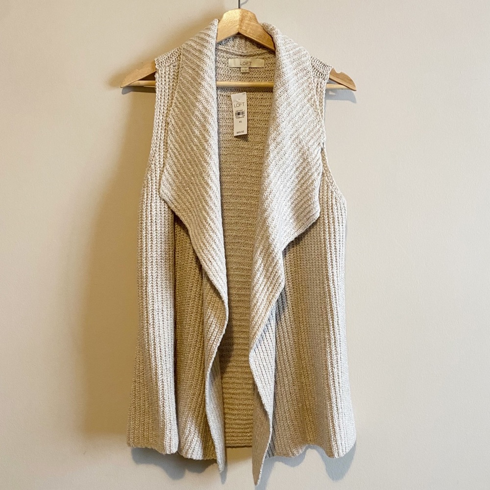 loft | open front cardigan